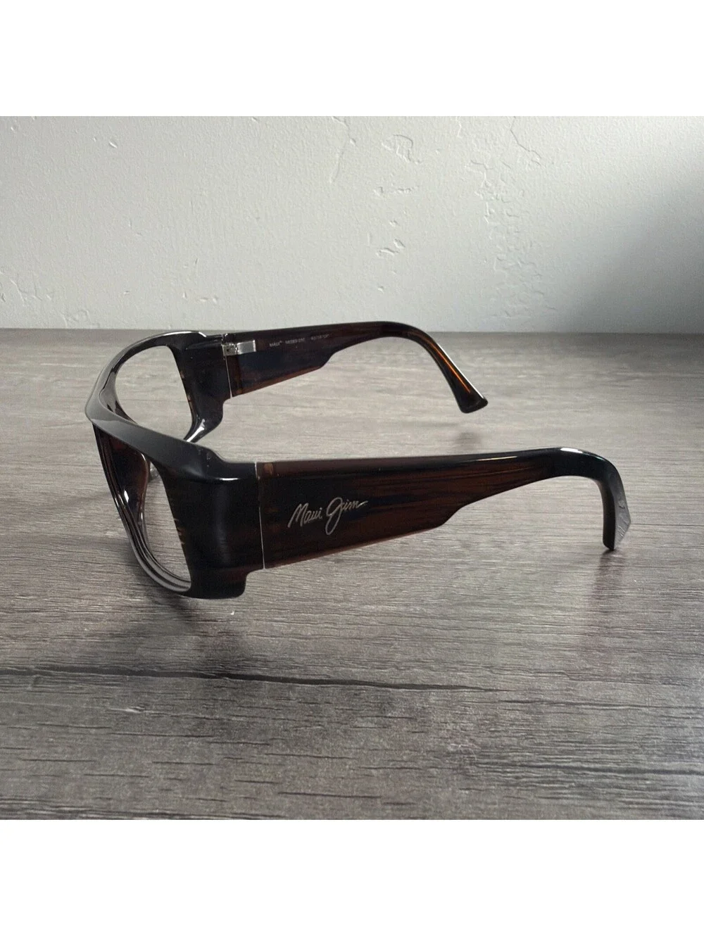 Maui Jim Five Caves MJ-283-25C Dark Brown Sport Sunglasses Italy FRAMES ONLY